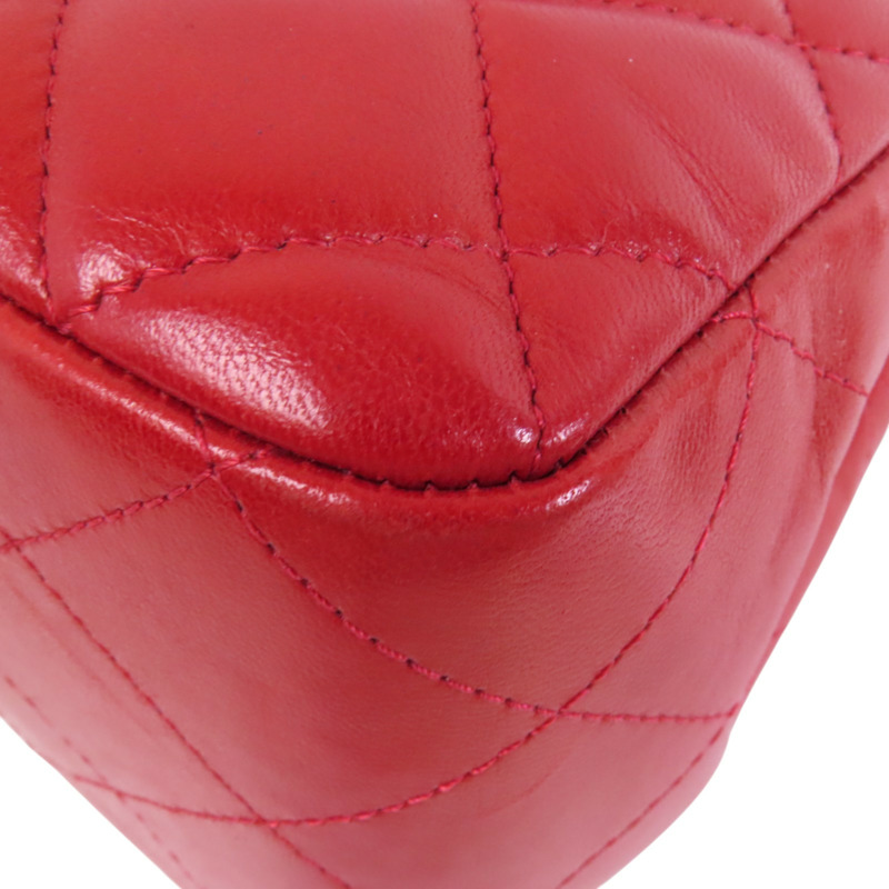 CHANEL 羊皮皮革Large Classic銀扣鏈帶肩背袋-13