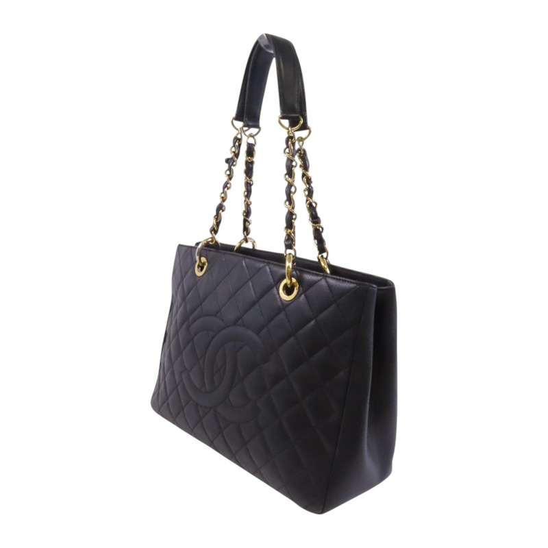 CHANEL 牛皮皮革GST金扣鏈帶肩背袋-2
