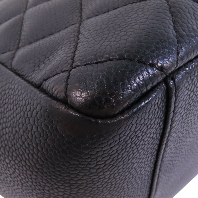 CHANEL 牛皮皮革GST金扣鏈帶肩背袋-10