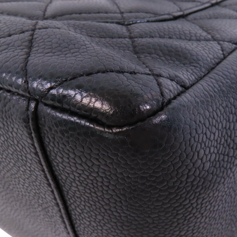 CHANEL 牛皮皮革GST金扣鏈帶肩背袋-13