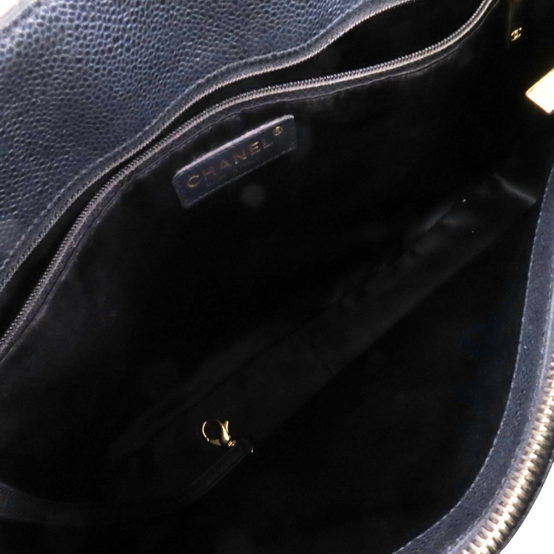 CHANEL 牛皮皮革GST金扣鏈帶肩背袋-14