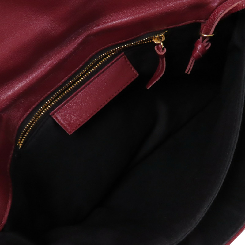 BALENCIAGA 羊皮皮革Edge Envelope金扣肩背/手拿兩用袋-4