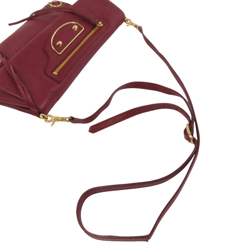 BALENCIAGA 羊皮皮革Edge Envelope金扣肩背/手拿兩用袋-9