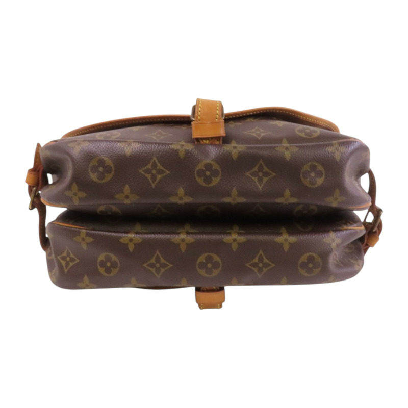 LOUIS VUITTON Monogram Saumur 30金扣肩背袋-3