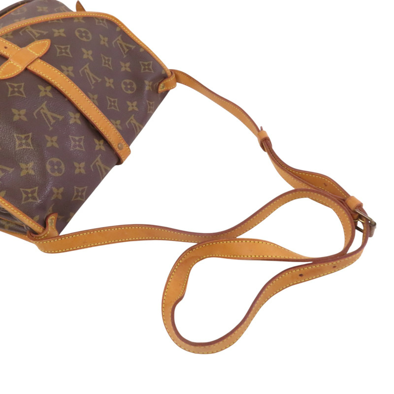 LOUIS VUITTON Monogram Saumur 30金扣肩背袋-8