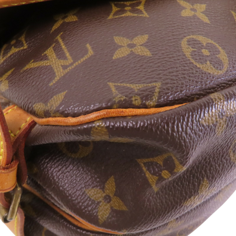 LOUIS VUITTON Monogram Saumur 30金扣肩背袋-9