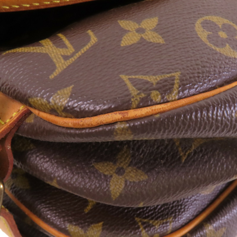 LOUIS VUITTON Monogram Saumur 30金扣肩背袋-11