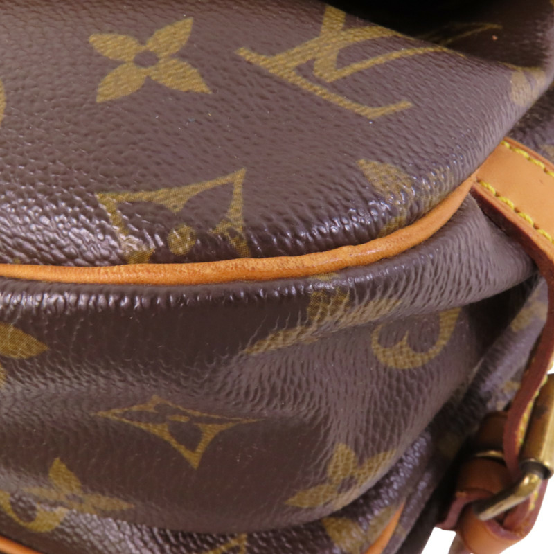 LOUIS VUITTON Monogram Saumur 30金扣肩背袋-12