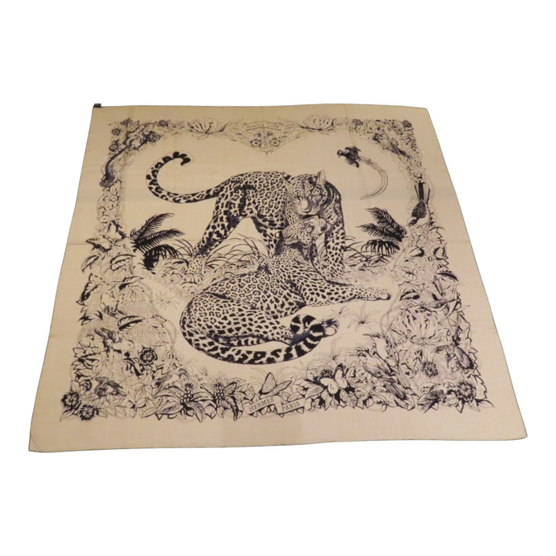 HERMES 羊絨/絲質Scarf絲巾-0