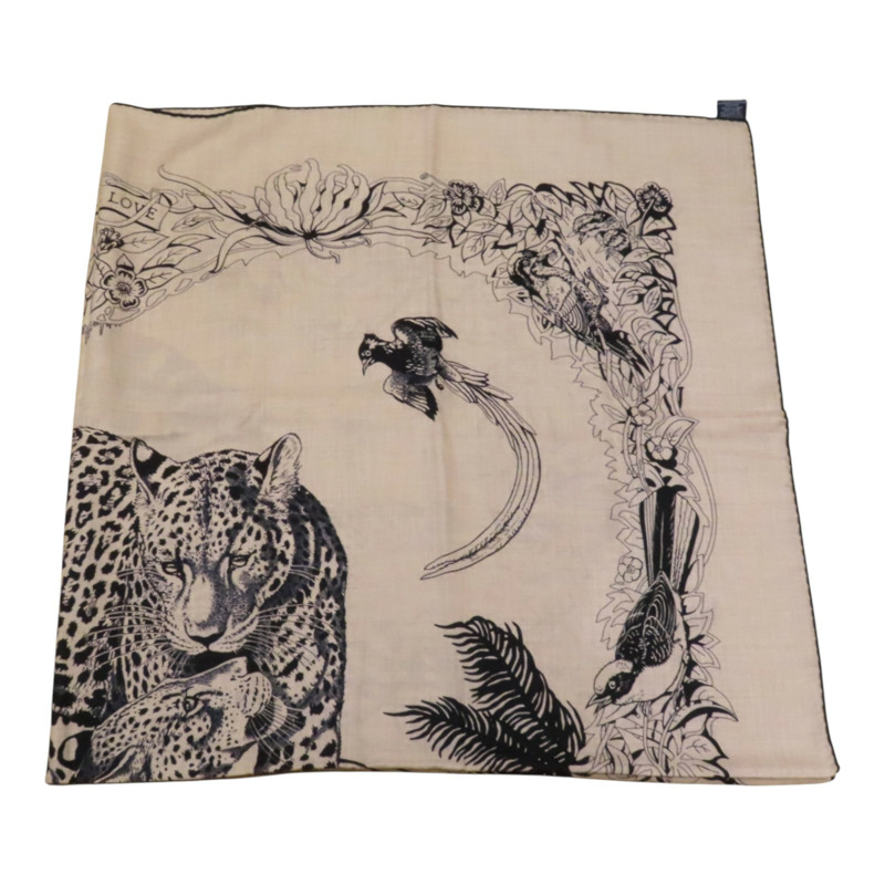 HERMES 羊絨/絲質Scarf絲巾-3