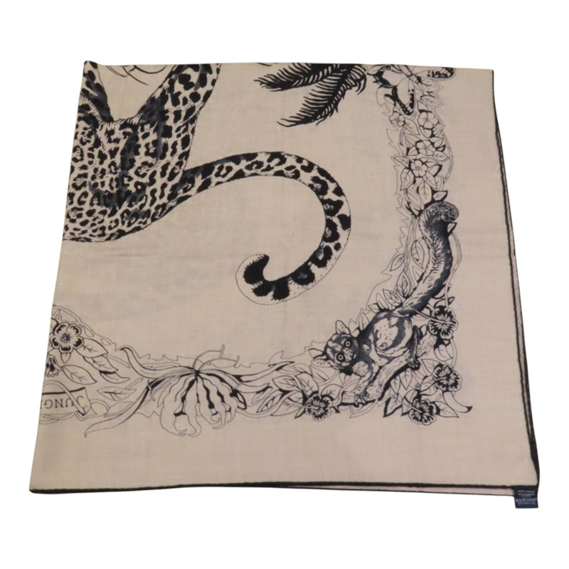 HERMES 羊絨/絲質Scarf絲巾-4