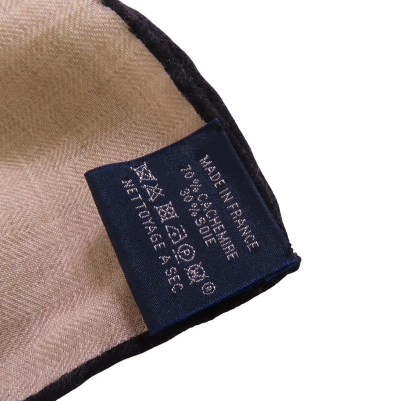 HERMES 羊絨/絲質Scarf絲巾-7