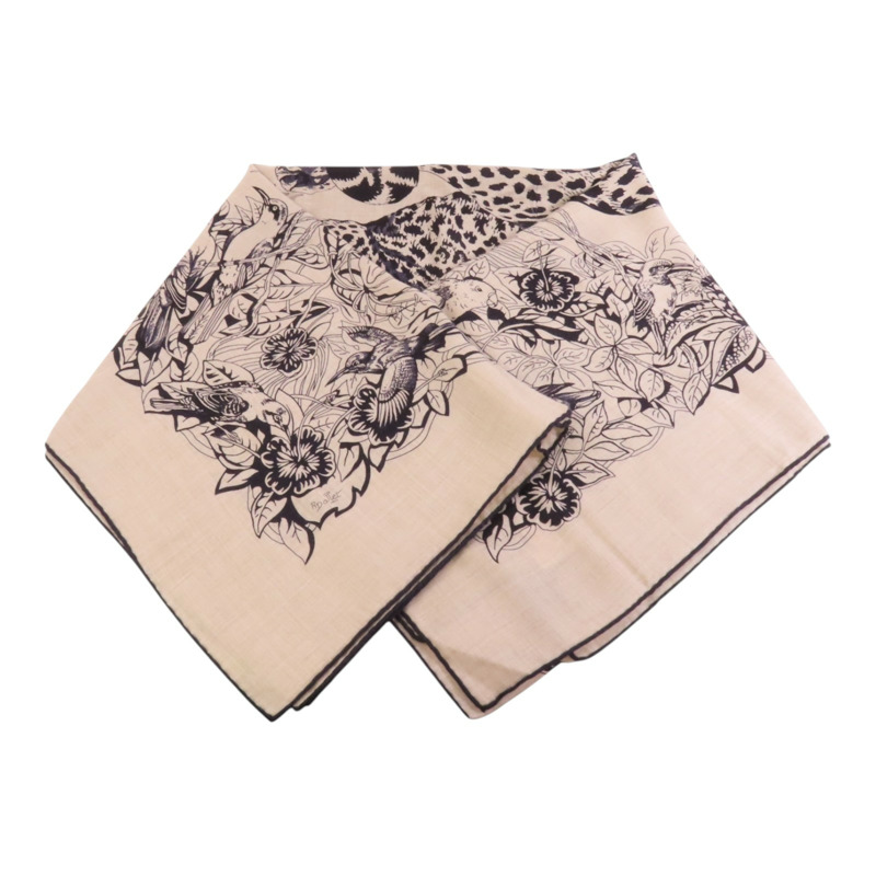 HERMES 羊絨/絲質Scarf絲巾-10