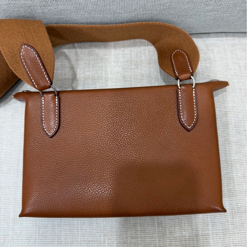 愛馬仕餐盤包斜挎包 Videpoches 福寶馬鞍 皮 W刻-5