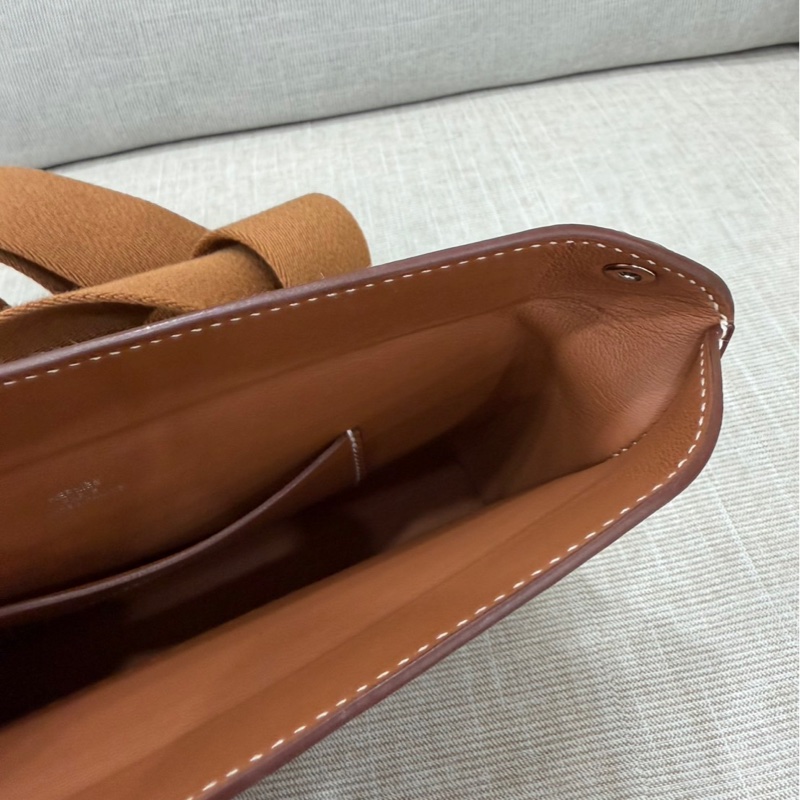 愛馬仕餐盤包斜挎包 Videpoches 福寶馬鞍 皮 W刻-15