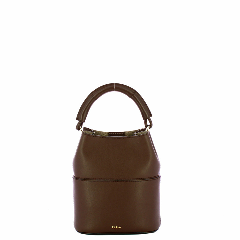Furla - Mini Secchiello Sfera Espresso Vaniglia - WE00832BX3169 - ESPRESSO+VANIGLIA/INT.-0