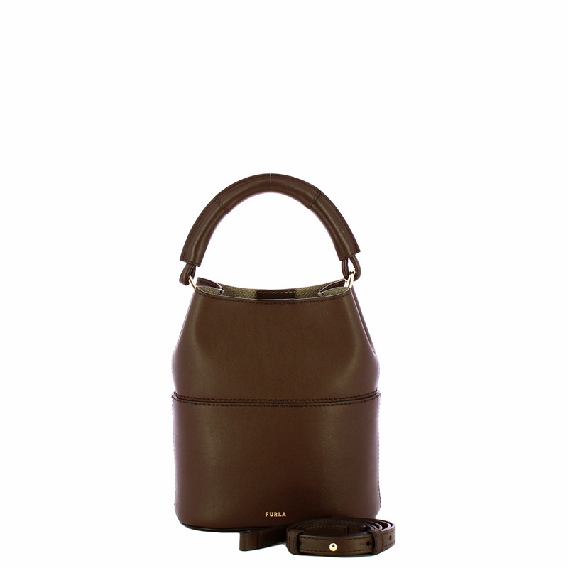 Furla - Mini Secchiello Sfera Espresso Vaniglia - WE00832BX3169 - ESPRESSO+VANIGLIA/INT.-3