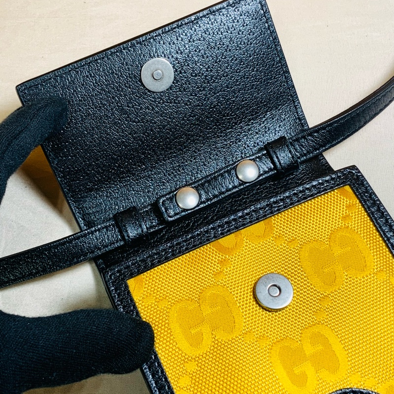 💰近新閒置 Gucci古馳 招財黃手機包 肩背包 斜背包-6