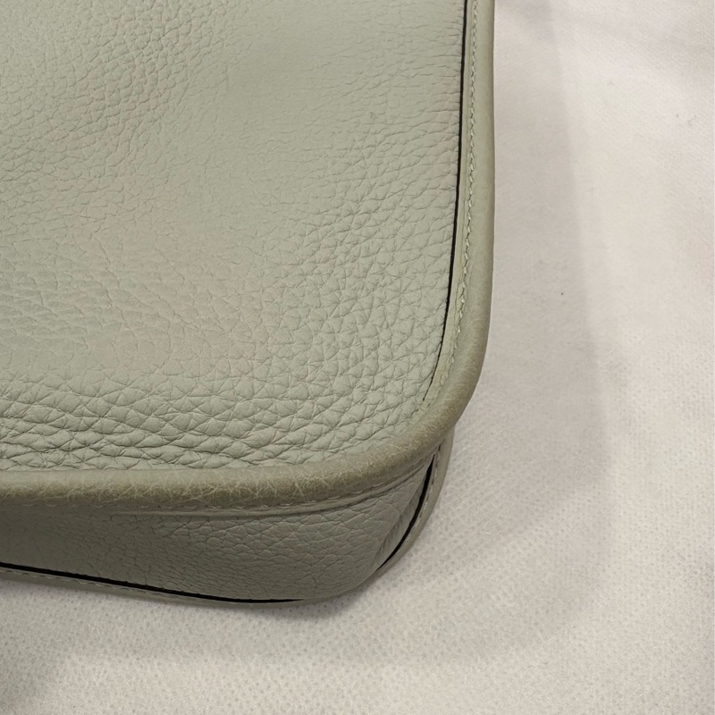 🌈Hermes🌟Mini Evelyne🌟0W冰晶灰銀扣🌟98新🌈🌟Stamp B🌟TC皮🌟-6