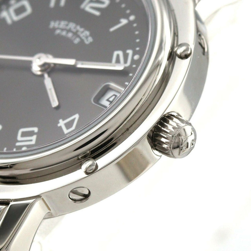 愛馬仕 Clipper CL4.210 不鏽鋼石英腕錶-3