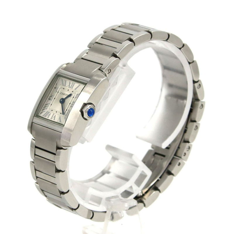 卡地亞 Tank Française SM WSTA0065 不鏽鋼石英腕錶-1