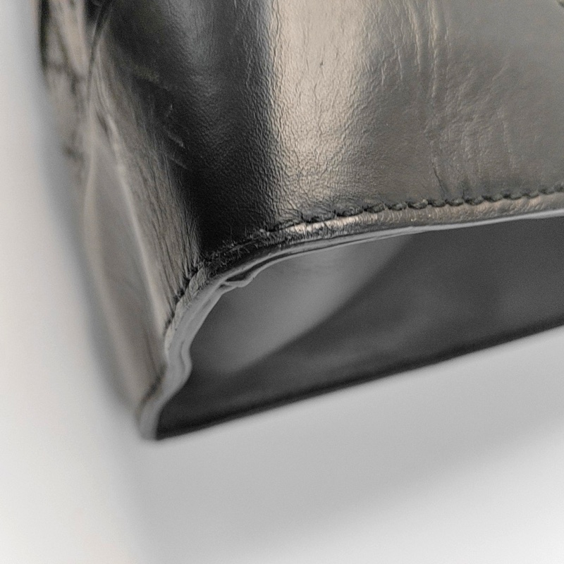 Gucci 托特包 綠色(近黑色)全皮老花壓紋手提包 肩背包-17