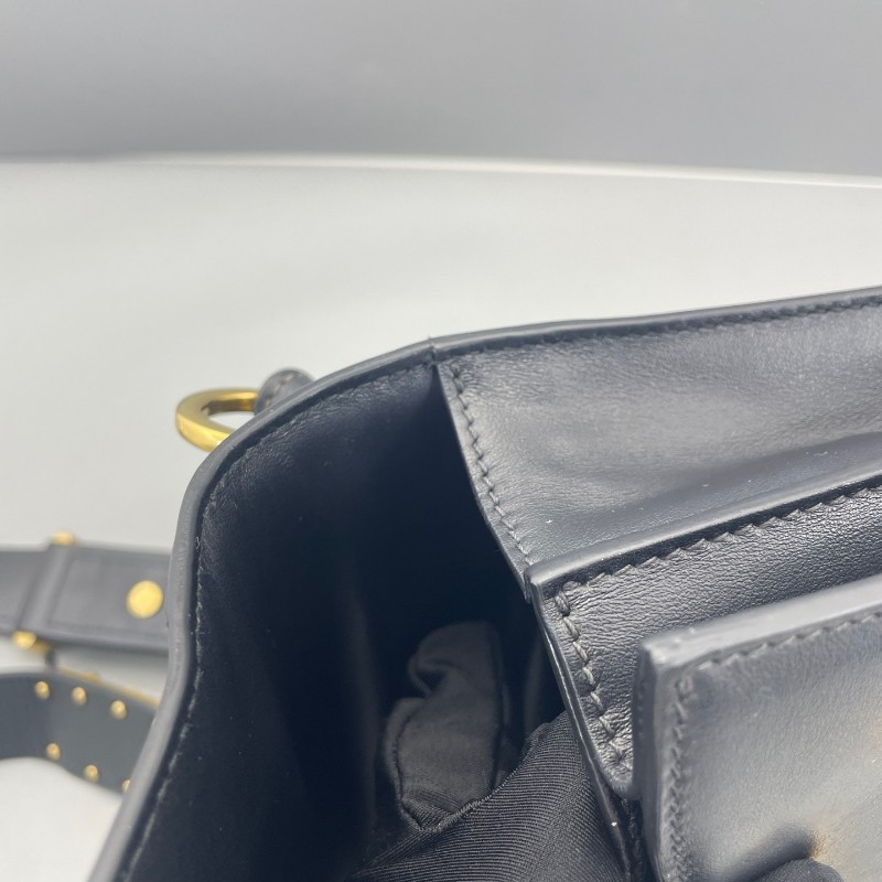 PRADA 黑色宮廷系款肩背包 斜背包-19