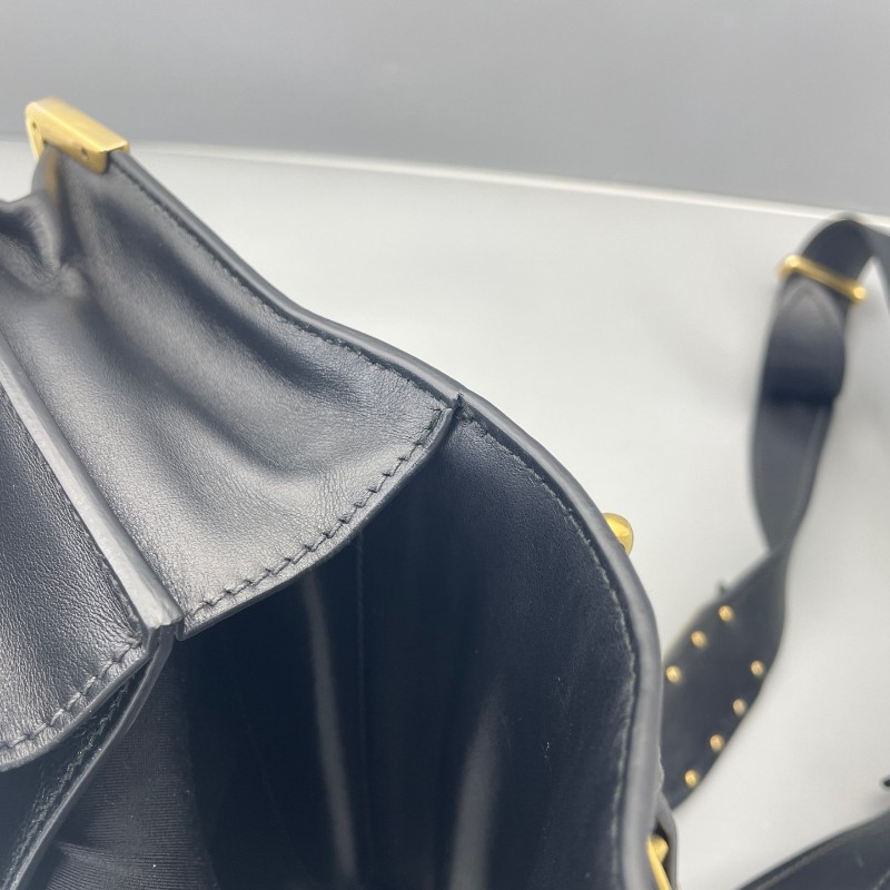 PRADA 黑色宮廷系款肩背包 斜背包-20