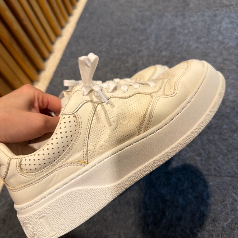 Gucci logo 白球鞋-4