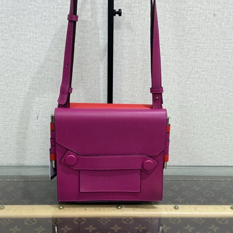 HERMES 銀扣 twins手提肩背包 17.5*16*5 98新-0