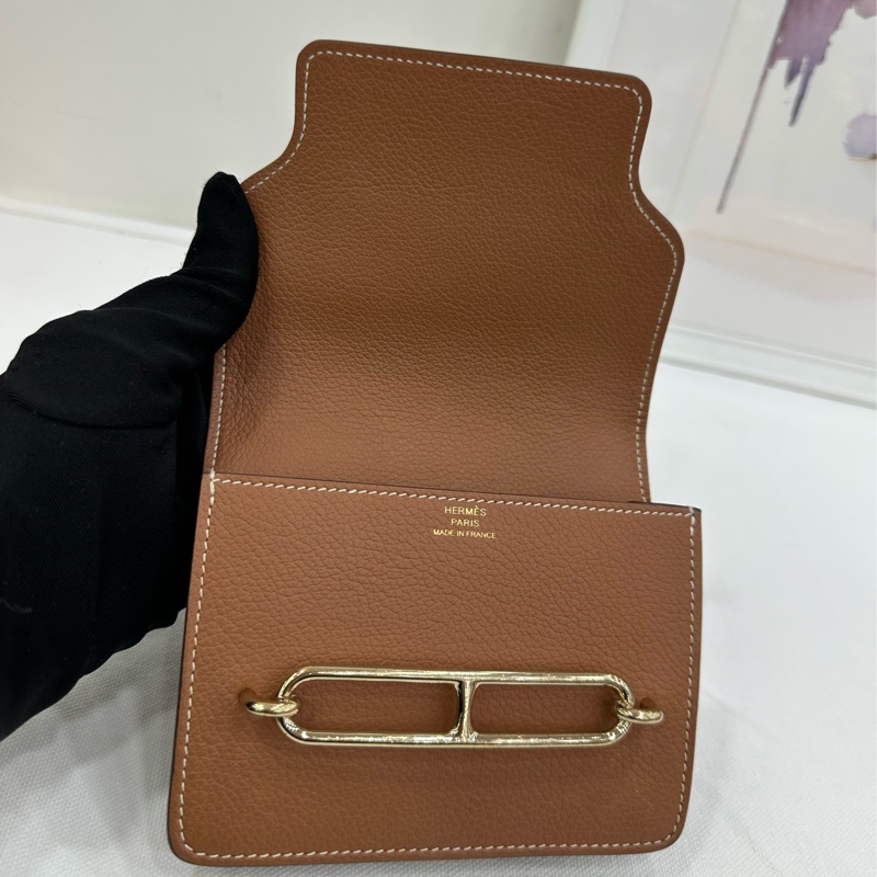 Hermes 愛馬仕 roulis slim 金棕金扣 U刻 Ev皮-5