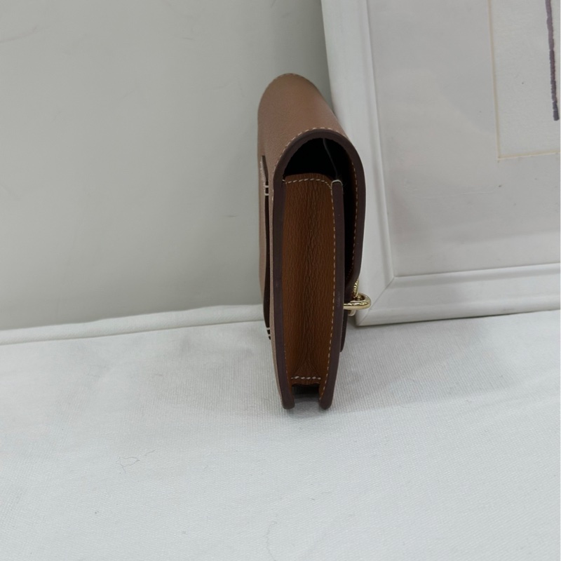 Hermes 愛馬仕 roulis slim 金棕金扣 U刻 Ev皮-9