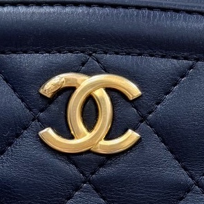 CHANEL 香奈兒 VANITY TOP 深藍 藏藍 相機包 斜背包 肩背包 手提包 側背包 鏈條包-38