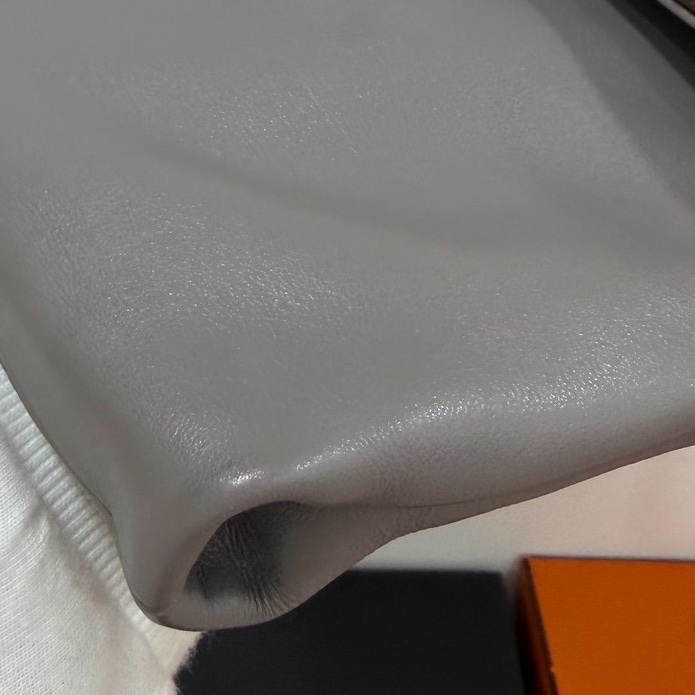 PRADA 灰色 全皮 斜背包 肩背包 側背包 鏈條包-11