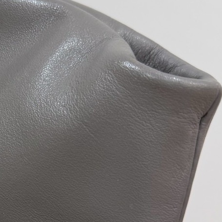 PRADA 灰色 全皮 斜背包 肩背包 側背包 鏈條包-12