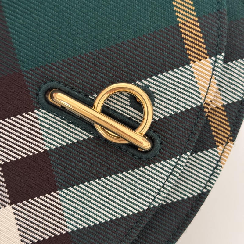 Burberry可调节肩带 小牛皮饰边 斜挎单肩包 女款 常春藤色-2