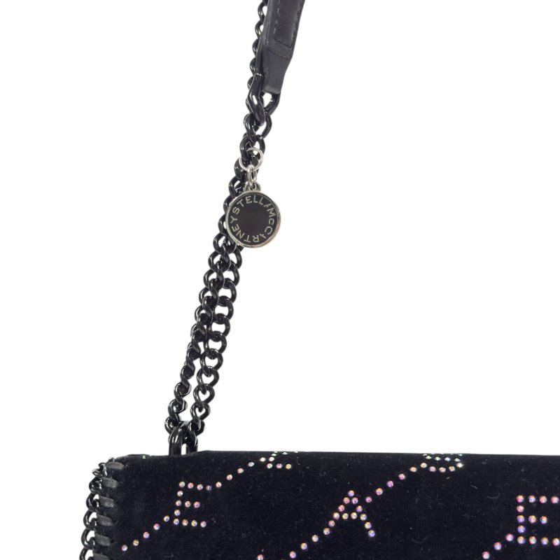 STELLA MCCARTNEY 水鑽 黑色 鏈條包-3