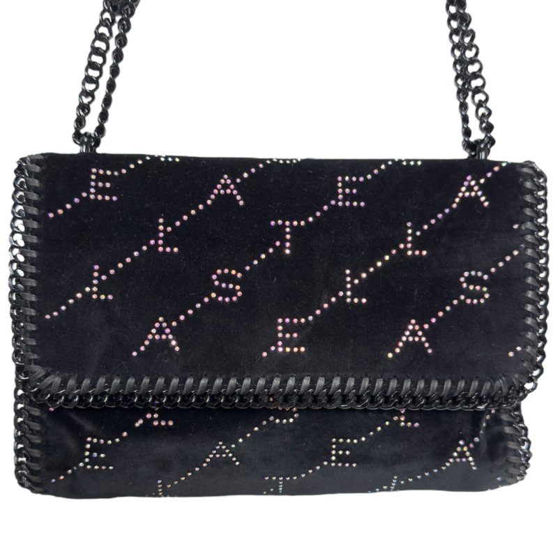 STELLA MCCARTNEY 水鑽 黑色 鏈條包-4