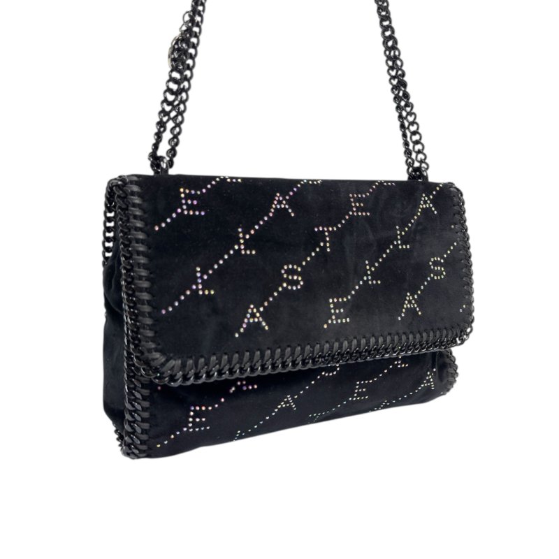 STELLA MCCARTNEY 水鑽 黑色 鏈條包-5