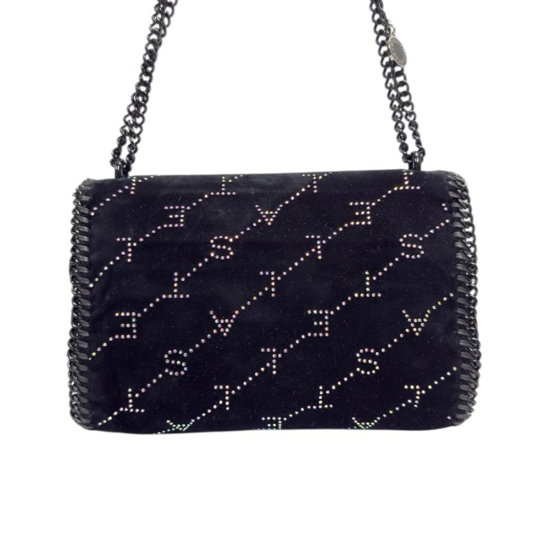 STELLA MCCARTNEY 水鑽 黑色 鏈條包-7