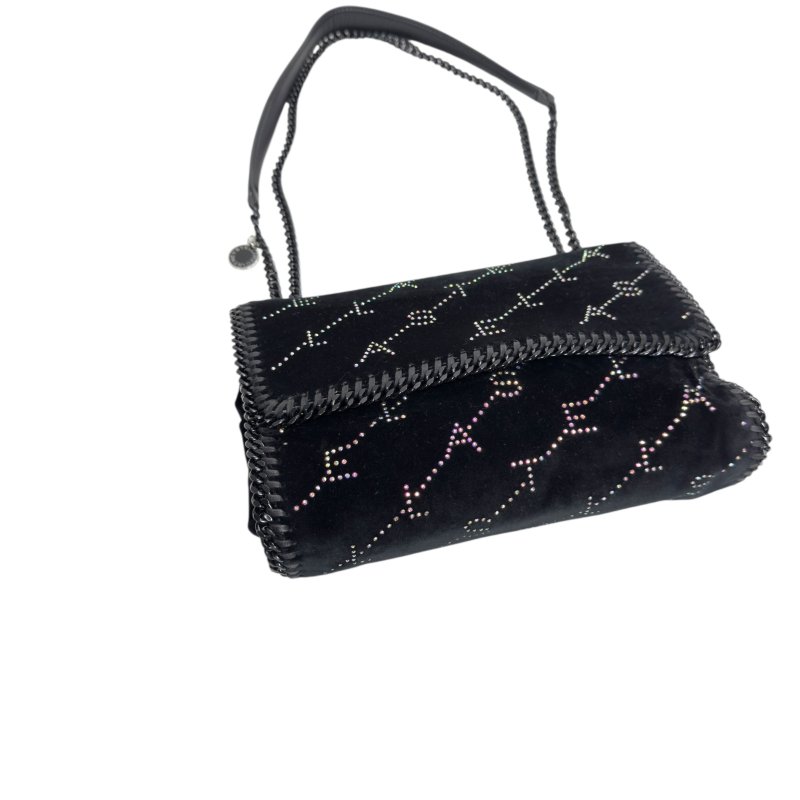 STELLA MCCARTNEY 水鑽 黑色 鏈條包-10