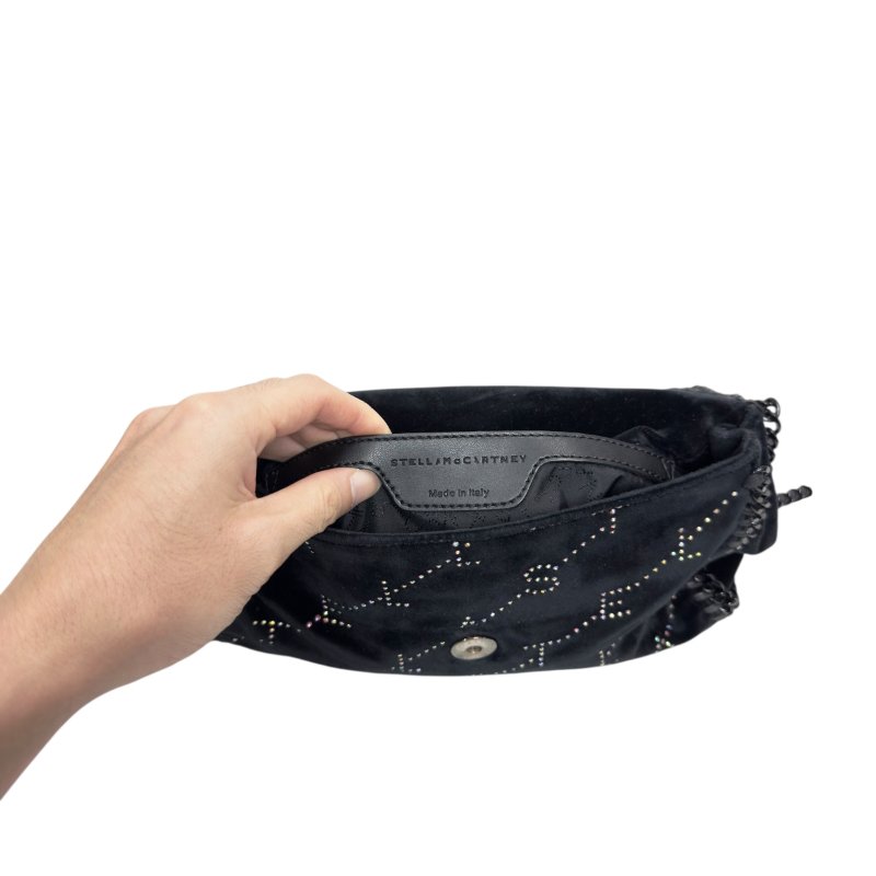 STELLA MCCARTNEY 水鑽 黑色 鏈條包-17