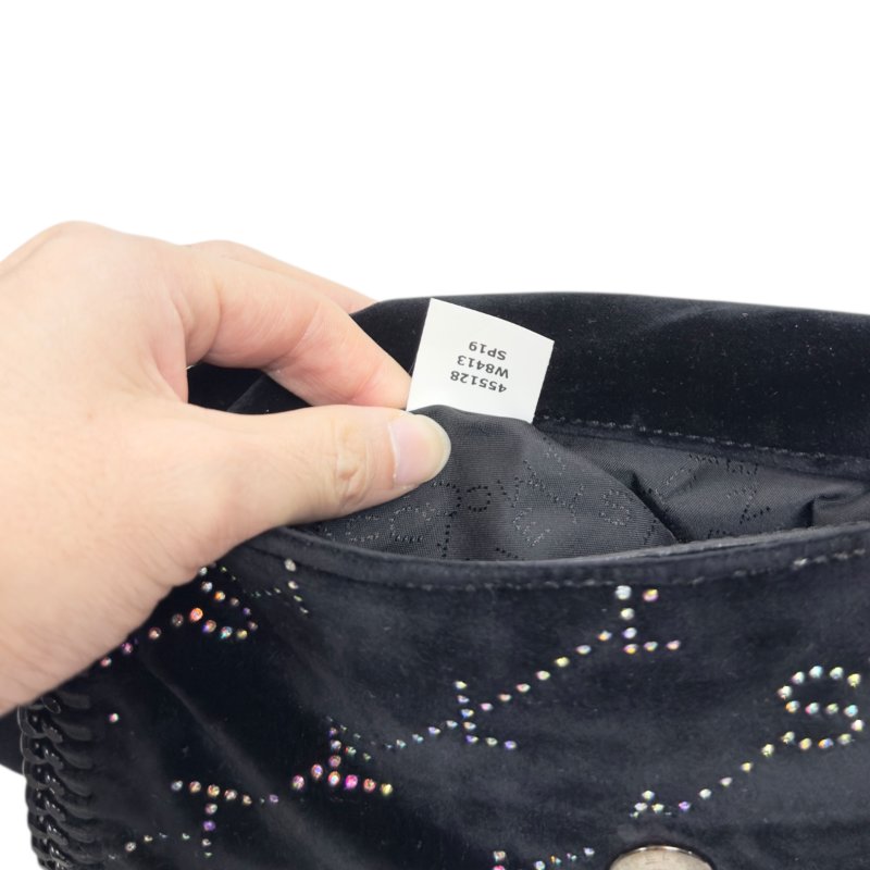 STELLA MCCARTNEY 水鑽 黑色 鏈條包-18