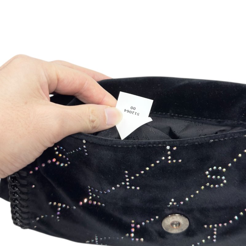 STELLA MCCARTNEY 水鑽 黑色 鏈條包-19