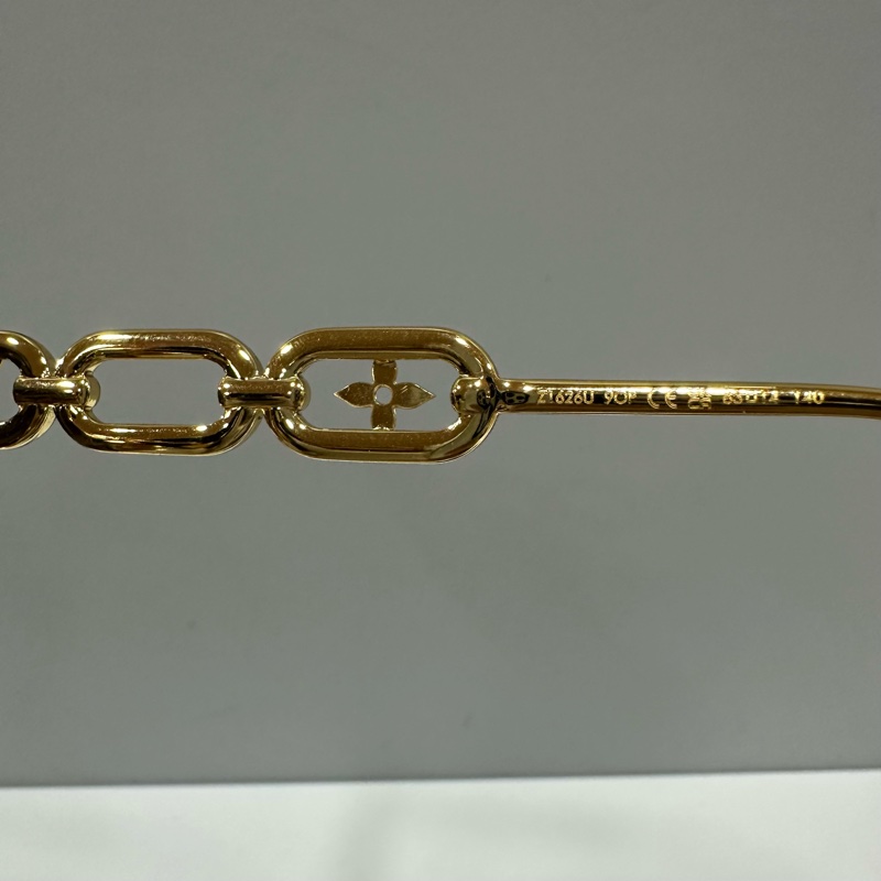 LV Z1626U 金色金屬墨鏡 Jewel Cat Eye LOGO 太陽眼鏡-8