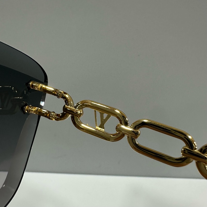LV Z1626U 金色金屬墨鏡 Jewel Cat Eye LOGO 太陽眼鏡-9