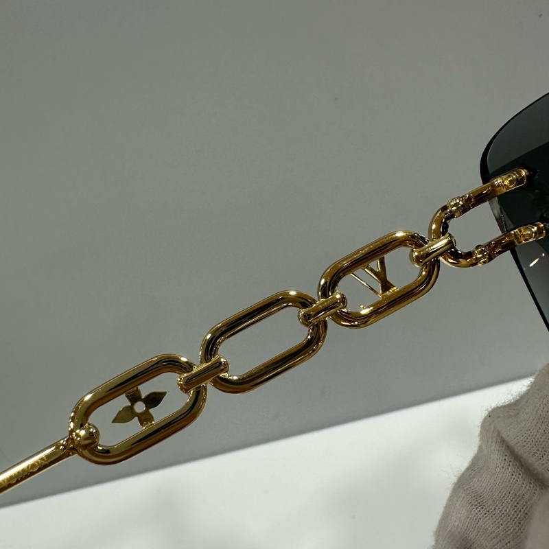 LV Z1626U 金色金屬墨鏡 Jewel Cat Eye LOGO 太陽眼鏡-10