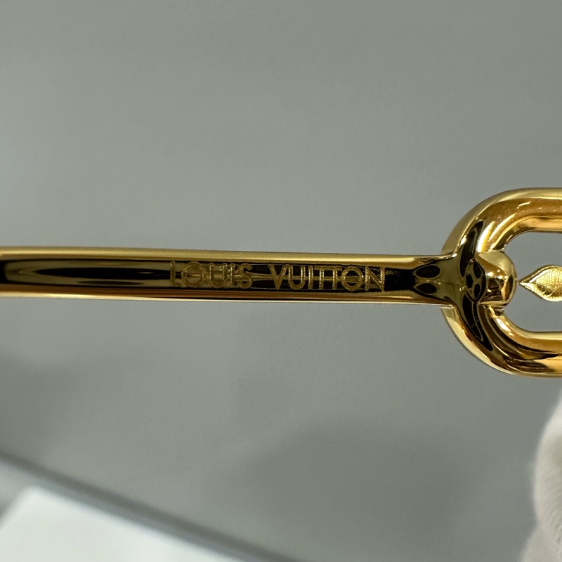 LV Z1626U 金色金屬墨鏡 Jewel Cat Eye LOGO 太陽眼鏡-12