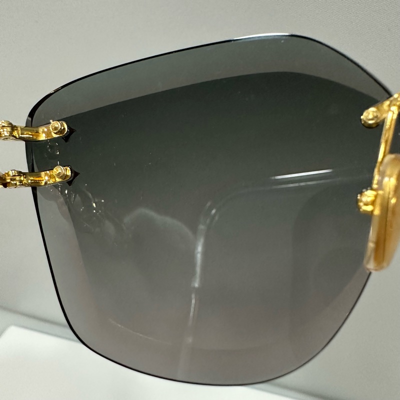 LV Z1626U 金色金屬墨鏡 Jewel Cat Eye LOGO 太陽眼鏡-15