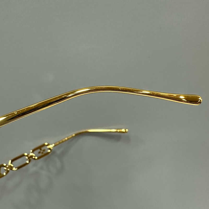 LV Z1626U 金色金屬墨鏡 Jewel Cat Eye LOGO 太陽眼鏡-16